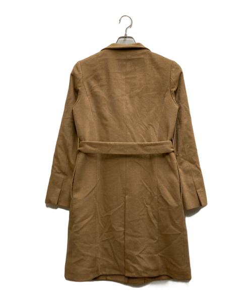 自由区（ジユウク）自由区 (ジユウク) スタンドカラーカシミヤコート ベージュ サイズ:Ⅿの古着・服飾アイテム