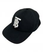 BURBERRYバーバリー）の古着「JERSEY TB BASEBALL CAP」｜ブラック