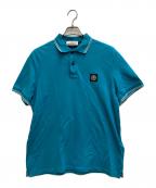 STONE ISLANDストーンアイランド）の古着「ワッペンロゴポロシャツ」｜ブルー