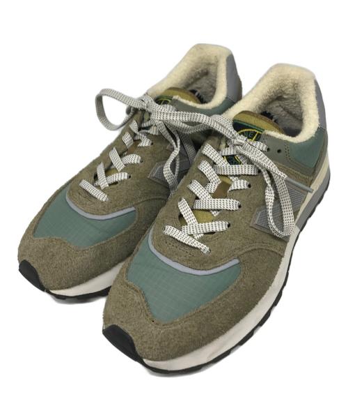 NEW BALANCE（ニューバランス）NEW BALANCE (ニューバランス) STONE ISLAND (ストーンアイランド) U574LGST グレー×カーキ サイズ:27cmの古着・服飾アイテム