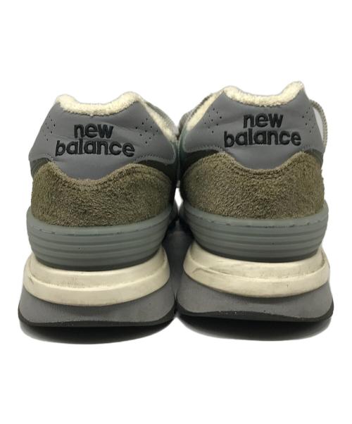 NEW BALANCE（ニューバランス）NEW BALANCE (ニューバランス) STONE ISLAND (ストーンアイランド) U574LGST グレー×カーキ サイズ:27cmの古着・服飾アイテム