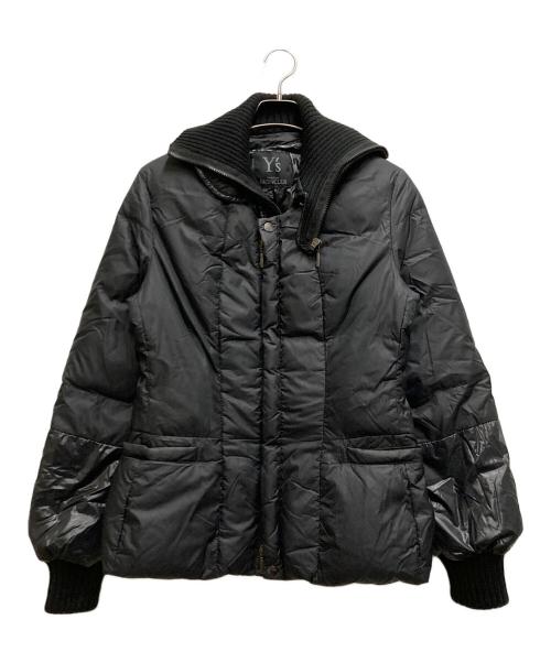 MONCLER（モンクレール）MONCLER (モンクレール) Y's (ワイズ) 切替ダウンジャケット ブラック サイズ:4の古着・服飾アイテム