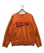 SUPREME×Yohji Yamamoto pour hommeシュプリーム×ヨウジヤマモト プールオム）の古着「Crewneck Sweat Shirt」｜オレンジ