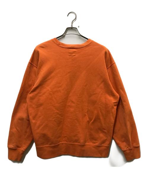 SUPREME（シュプリーム）Supreme (シュプリーム) Yohji Yamamoto pour homme (ヨウジヤマモト プールオム) Crewneck Sweat Shirt オレンジ サイズ:Mの古着・服飾アイテム
