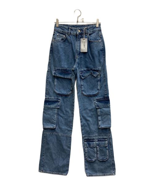 CERUNCCI（チェルヌッチ）CERUNCCI (チェルヌッチ) Multi Cargo Pocket Jeans インディゴ サイズ:6の古着・服飾アイテム
