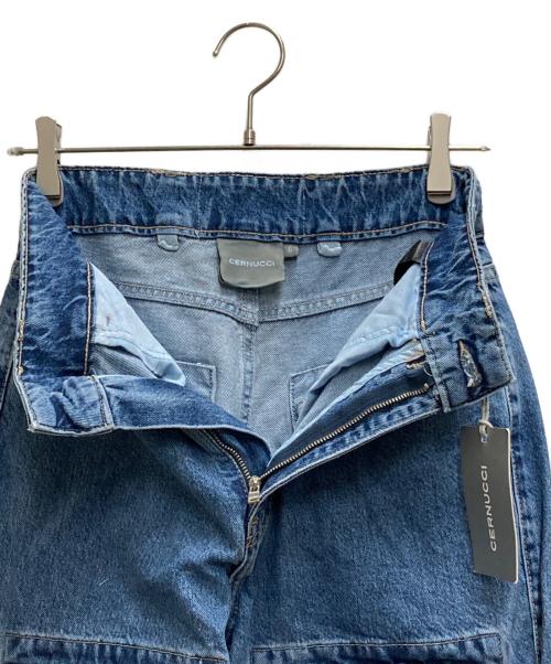 CERUNCCI（チェルヌッチ）CERUNCCI (チェルヌッチ) Multi Cargo Pocket Jeans インディゴ サイズ:6の古着・服飾アイテム