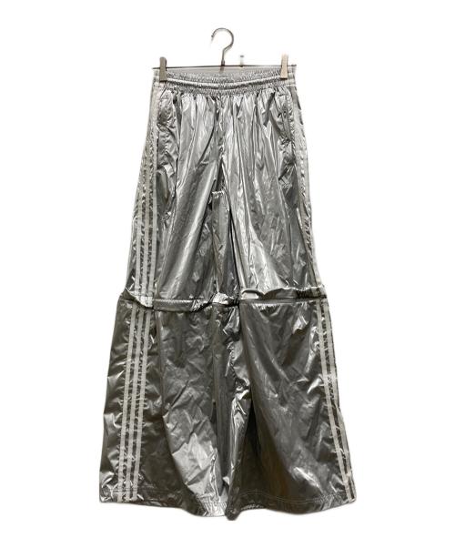 adidas（アディダス）adidas (アディダス) Teamgeist オーバーサイズ トラックパンツ シルバー サイズ:Ｌの古着・服飾アイテム