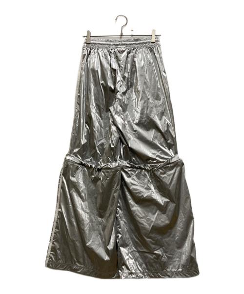 adidas（アディダス）adidas (アディダス) Teamgeist オーバーサイズ トラックパンツ シルバー サイズ:Ｌの古着・服飾アイテム