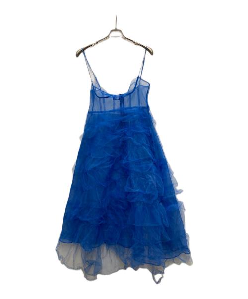 MAISON SPECIAL（メゾンスペシャル）MAISON SPECIAL (メゾンスペシャル) ティアードチュールワンピース ブルー サイズ:FREEの古着・服飾アイテム