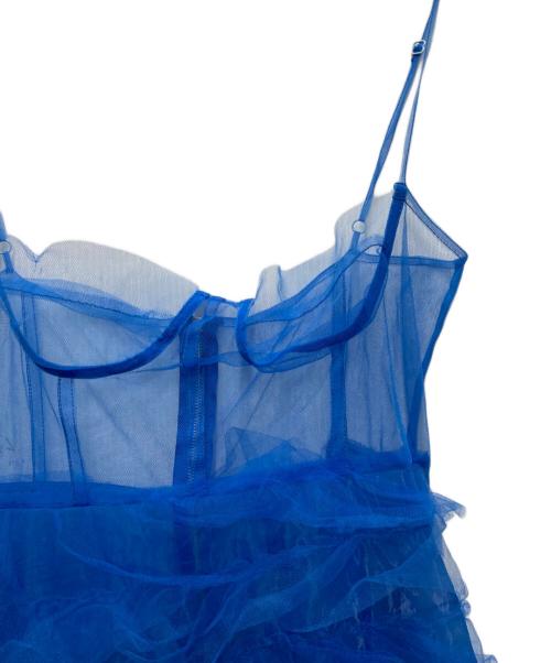 MAISON SPECIAL（メゾンスペシャル）MAISON SPECIAL (メゾンスペシャル) ティアードチュールワンピース ブルー サイズ:FREEの古着・服飾アイテム