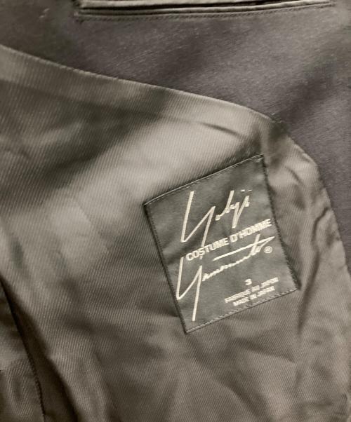YOHJI YAMAMOTO COSTUME `HOMME（ヨウジヤマモトコスチュームドオム）YOHJI YAMAMOTO COSTUME `HOMME (ヨウジヤマモトコスチュームドオム) 2Bジャケット ブラック サイズ:3の古着・服飾アイテム
