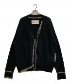 OUATオーユーエーティー）の古着「OFFICE CARDIGAN」｜ブラック
