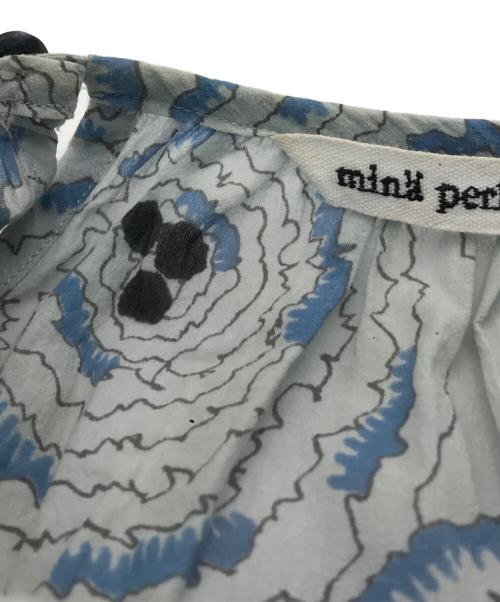 mina perhonen（ミナ ペルホネン）mina perhonen (ミナ ペルホネン) pirouetteコットンタックブラウス ブルー サイズ:38の古着・服飾アイテム