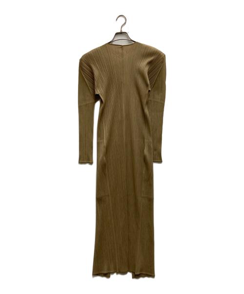 PLEATS PLEASE（プリーツプリーズ）PLEATS PLEASE (プリーツプリーズ) プリーツ コート ベージュ サイズ:3の古着・服飾アイテム