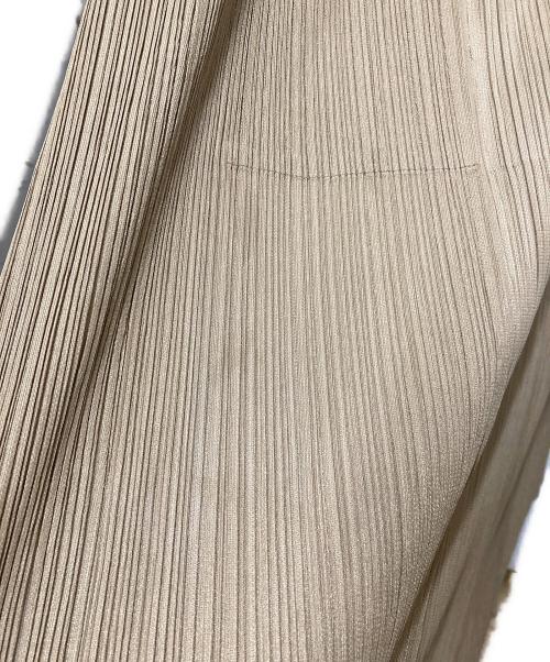 PLEATS PLEASE（プリーツプリーズ）PLEATS PLEASE (プリーツプリーズ) プリーツ コート ベージュ サイズ:3の古着・服飾アイテム