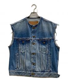 INSCRIRE×B-SHOP（アンスクリア×ビショップ）の古着「カットオフトラッカージャケット」｜ブルー