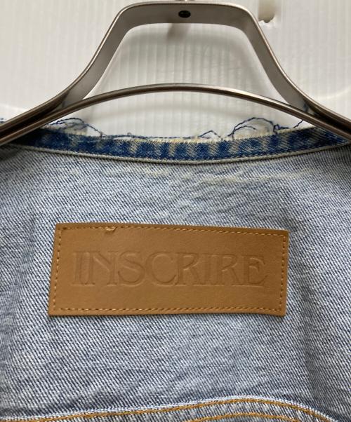 INSCRIRE（アンスクリア）INSCRIRE (アンスクリア) B-SHOP (ビショップ) カットオフトラッカージャケット ブルー サイズ:46の古着・服飾アイテム
