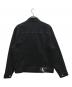 Calvin Klein Jeans (カルバンクラインジーンズ) ロゴブラックデニムジャケット ブラック サイズ:S：10000円