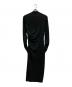 HELMUT LANG (ヘルムートラング) ドレープミディドレス ブラック サイズ:S：8000円