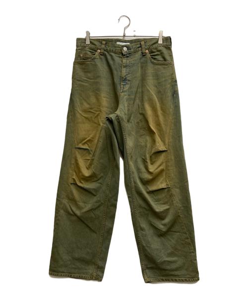 jieda（ジエダ）Jieda (ジエダ) DRAPE OVER DENIM PANTS ネイビー サイズ:2の古着・服飾アイテム