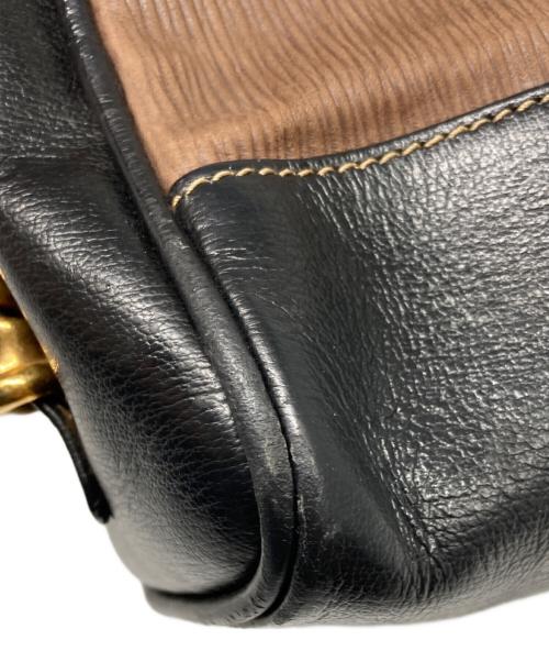 LOEWE（ロエベ）LOEWE (ロエベ) レザーショルダーバッグ ブラウンの古着・服飾アイテム