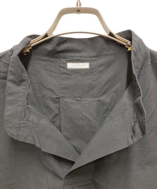 SOWBOW（ソウボウ）SOWBOW (ソウボウ) FRONT TUCK PULLOVER SHIRTS ブラック サイズ:3の古着・服飾アイテム