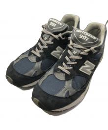 NEW BALANCE（ニューバランス）の古着「991ローカットスニーカー」｜ネイビー