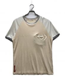 PRADA SPORTS（プラダスポーツ）の古着「ラグランS/S TEE」｜ベージュ