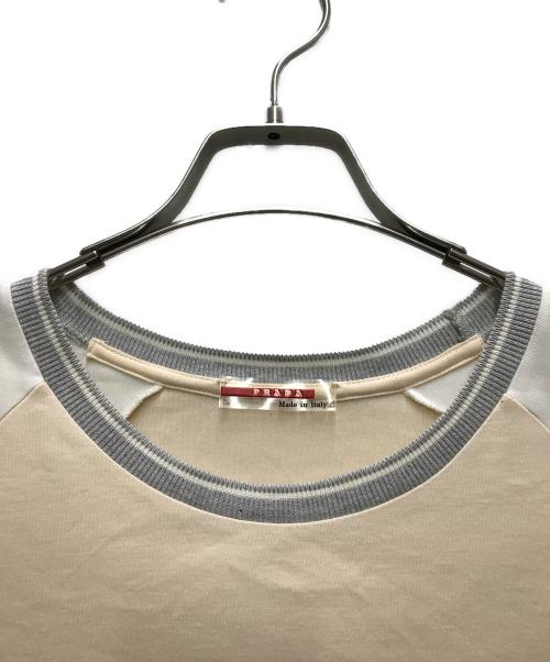 PRADA SPORTS（プラダスポーツ）PRADA SPORTS (プラダスポーツ) ラグランS/S TEE ベージュ サイズ:Mの古着・服飾アイテム