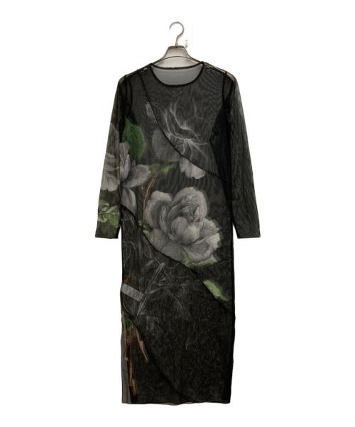 Ameri（アメリ）AMERI (アメリ) UND SKETCH FLOWER SKIN DRESS ネイビー サイズ:Sの古着・服飾アイテム