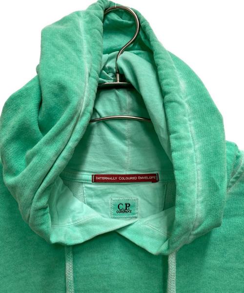 C.P COMPANY（シーピーカンパニー）C.P COMPANY (シーピーカンパニー) レンズオーバーダイフーディ グリーン サイズ:Mの古着・服飾アイテム