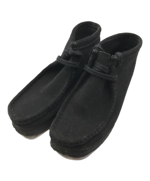 CLARKS（クラークス）CLARKS (クラークス) Wallabee Boot Black Suede ブラック サイズ:22.5cmの古着・服飾アイテム