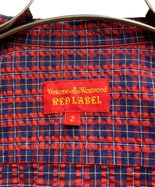 Vivienne Westwood RED LABEL（ヴィヴィアンウエストウッドレッドレーベル）Vivienne Westwood RED LABEL (ヴィヴィアンウエストウッドレッドレーベル) 長袖シャツ レッド サイズ:2の古着・服飾アイテム
