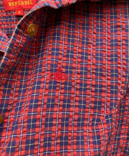 Vivienne Westwood RED LABEL（ヴィヴィアンウエストウッドレッドレーベル）Vivienne Westwood RED LABEL (ヴィヴィアンウエストウッドレッドレーベル) 長袖シャツ レッド サイズ:2の古着・服飾アイテム