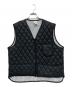 USED（ユーズド）の古着「ダイヤキルティングベスト」｜ブラック