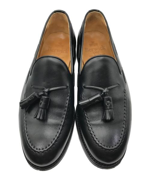 berwick（バーウィック）berwick (バーウィック) タッセルローファー ブラック サイズ:SIZE 5 1/2の古着・服飾アイテム