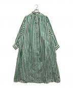 TEN×Ron Hermanテン×ロンハーマン）の古着「コットンカフタンドレス」｜グリーン×ホワイト
