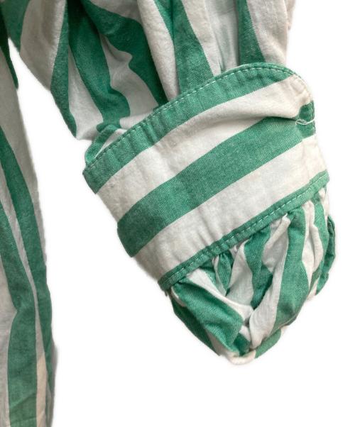 TEN（テン）TEN (テン) Ron Herman (ロンハーマン) コットンカフタンドレス グリーン×ホワイト サイズ:ｆreeの古着・服飾アイテム