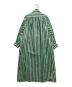 TEN (テン) Ron Herman (ロンハーマン) コットンカフタンドレス グリーン×ホワイト サイズ:ｆree：13000円