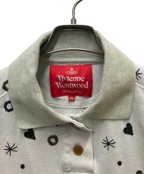 Vivienne Westwood RED LABEL（ヴィヴィアンウエストウッドレッドレーベル）Vivienne Westwood RED LABEL (ヴィヴィアンウエストウッドレッドレーベル) CLOWN エンブロイダリーポロシャツ グレー サイズ:00の古着・服飾アイテム