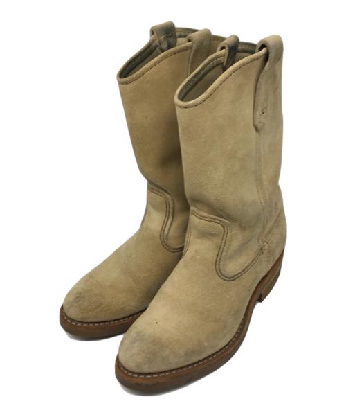 RED WING（レッドウィング）RED WING (レッドウィング) スエードペコスブーツ ベージュ サイズ:US 5の古着・服飾アイテム