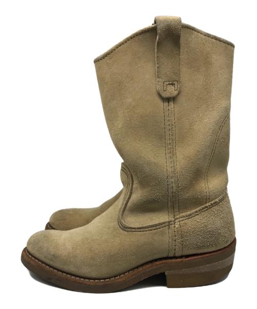 RED WING（レッドウィング）RED WING (レッドウィング) スエードペコスブーツ ベージュ サイズ:US 5の古着・服飾アイテム