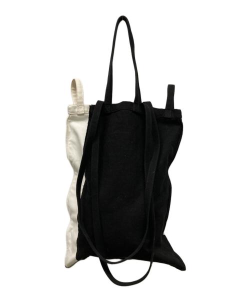 MM6 Maison Margiela（エムエムシックスメゾンマルジェラ）MM6 Maison Margiela (エムエムシックスメゾンマルジェラ) 3wayトートバッグ ブラック×ホワイトの古着・服飾アイテム