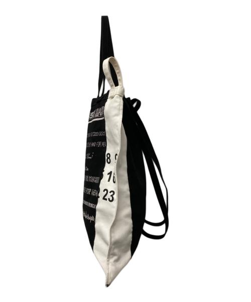 MM6 Maison Margiela（エムエムシックスメゾンマルジェラ）MM6 Maison Margiela (エムエムシックスメゾンマルジェラ) 3wayトートバッグ ブラック×ホワイトの古着・服飾アイテム
