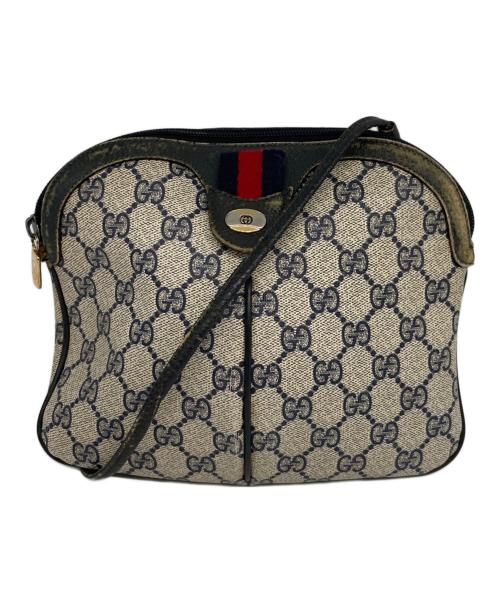 GUCCI（グッチ）GUCCI (グッチ) ショルダーバッグ ネイビーの古着・服飾アイテム