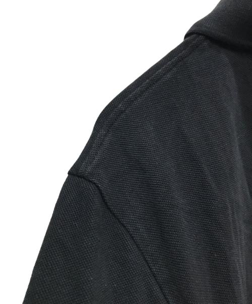 AMI Alexandre Mattiussi（アミアレクサンドルマテュッシ）AMI Alexandre Mattiussi (アミアレクサンドルマテュッシ) ロゴポロシャツ ブラック サイズ:XLの古着・服飾アイテム