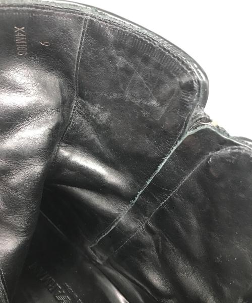EMPORIO ARMANI（エンポリオ アルマーニ）EMPORIO ARMANI (エンポリオアルマーニ) ハラコジップブーツ ブラック サイズ:9の古着・服飾アイテム