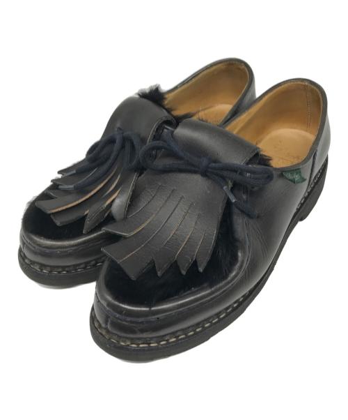 PARABOOT（パラブーツ）PARABOOT (パラブーツ) UNITED ARROWS (ユナイテッドアローズ) 別注ミカエル ファーチロリアンシューズ ブラック サイズ:3の古着・服飾アイテム