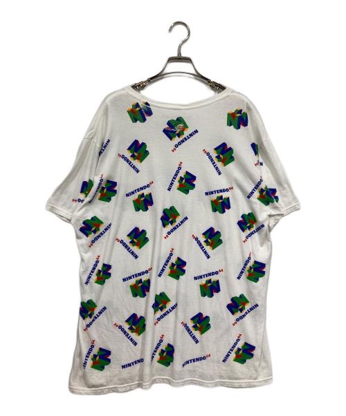 Nintendo64（ニンテンドー64）Nintendo64 (ニンテンドー64) オールオーバープリントTシャツ ホワイト サイズ:XLの古着・服飾アイテム