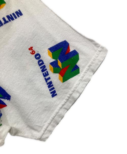 Nintendo64（ニンテンドー64）Nintendo64 (ニンテンドー64) オールオーバープリントTシャツ ホワイト サイズ:XLの古着・服飾アイテム